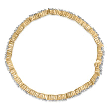 将图片加载到图库查看器，14K Yellow Gold 4.00 Cttw Diamond Triangle Link Tennis Bracelet (H-I Color, I1-I2 Clarity) - 7" Inches
