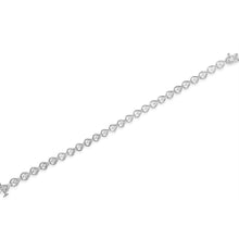 Load image into Gallery viewer, .925 Sterling Silver 1/4 Cttw Diamond Miracle-Set Teardrop Shaped 7â€ Link Bracelet (I-J Color, I3 Clarity)
