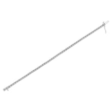 将图片加载到图库查看器，14K White Gold 5.00 Cttw Prong Set Lab Grown Round Diamond Classic Tennis Bracelet (F-G Color, VS2-SI1 Clarity) - 7.25"
