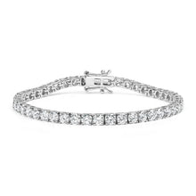 Load image into Gallery viewer, 14K White Gold 2.00 Cttw Prong Set Lab Grown Round Diamond Classic Tennis Bracelet (F-G Color, VS2-SI1 Clarity) - 7.25"
