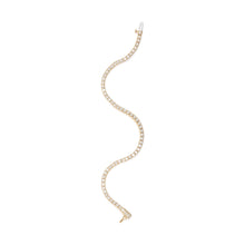 Load image into Gallery viewer, 14K Yellow Gold 6.0 Cttw Classic 4 Prong Set Round Brilliant Cut Diamond Tennis Bracelet (K-L Color, VS2-SI1 Clarity) - 7.25"
