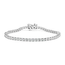 Load image into Gallery viewer, 14K White Gold 6.00 Cttw Lab Grown Diamond Classic Tennis Bracelet  - 7.25"
