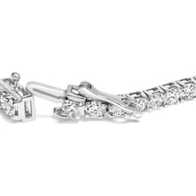将图片加载到图库查看器，14K White Gold 7.0 cttw 4-Prong Set Lab Grown Diamond 7" Tennis Bracelet
