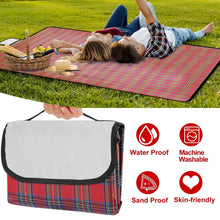 将图片加载到图库查看器，60" x 78" Foldable Waterproof Picnic Blanket with Strap
