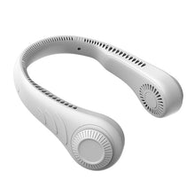 将图片加载到图库查看器，6000Mah Hanging Neck Fan Portable Cooler Fan USB Leafless Neckband Fan 78 Surround Air Outlets 2000mAh Rechargeable Mini Fan Rechargeable Bladeless Neck Fan Personal Cooling Fan with 3 Wind Speeds for Travel
