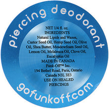 将图片加载到图库查看器，Aqua Funk Off Natural Piercing Deodorant
