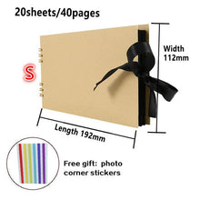 将图片加载到图库查看器，60/80 Pages Photo Albums Scrapbook Paper  Craft Album Scrapbooking Picture Album for Wedding Anniversary Gifts Memory Scrapbook Albums Family Anniversary Gift For Couple

