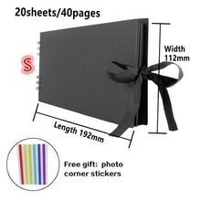 将图片加载到图库查看器，60/80 Pages Photo Albums Scrapbook Paper  Craft Album Scrapbooking Picture Album for Wedding Anniversary Gifts Memory Scrapbook Albums Family Anniversary Gift For Couple
