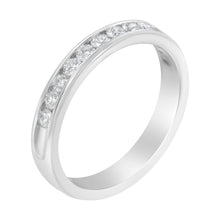 Load image into Gallery viewer, 14K White Gold 1/2 cttw Diamond Band Ring (I-J Color, I2-I3 Clarity) - Size 7
