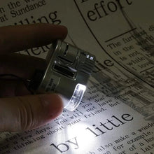 将图片加载到图库查看器，60X Handheld Magnifying Glass Mini Pocket Microscope
