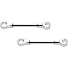 Load image into Gallery viewer, 14G 13mm Combo Wrench Barbell Nipple Ring Set
