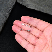 Load image into Gallery viewer, 14G 13mm Combo Wrench Barbell Nipple Ring Set
