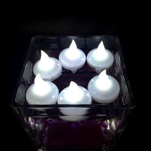 将图片加载到图库查看器，6/12PCS Floating Candle Lights LED Floating Candles Flameless Tea Lights Warm Yellow Battery Operated Waterproof Decoration for Wedding Thanksgiving Christmas Waterproof Flameless on Water Candles LED Tea Light Wedding Party Decorative
