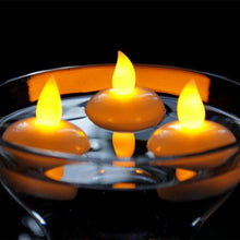 将图片加载到图库查看器，6/12PCS Floating Candle Lights LED Floating Candles Flameless Tea Lights Warm Yellow Battery Operated Waterproof Decoration for Wedding Thanksgiving Christmas Waterproof Flameless on Water Candles LED Tea Light Wedding Party Decorative
