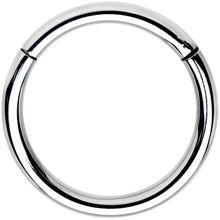 将图片加载到图库查看器，14G 1/2 Solid G23 Implant Grade Titanium Hinged Segment Ring
