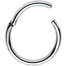 将图片加载到图库查看器，14G 1/2 Solid G23 Implant Grade Titanium Hinged Segment Ring
