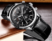 Load image into Gallery viewer, Men's  Waterproof Watch With Chronometers Date Display And Fluorescent Pointers Excellent Look Perfect Gift
