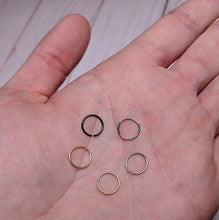 Load image into Gallery viewer, 20G 5/16 Multi Color Seamless Circular Ring Set of 5
