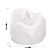 Load image into Gallery viewer, 6/24Pcs Flameless LED Candles Electric Fake Candle Battery Operated LED Tea Lights in Warm White for Wedding Table Festival Celebration Halloween Tea Light Creative Lamp Battery Powered Home Wedding Birthday Party Decoration Lighting
