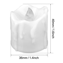Load image into Gallery viewer, 6/24Pcs Flameless LED Candles Electric Fake Candle Battery Operated LED Tea Lights in Warm White for Wedding Table Festival Celebration Halloween Tea Light Creative Lamp Battery Powered Home Wedding Birthday Party Decoration Lighting

