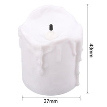 Load image into Gallery viewer, 6/24Pcs Flameless LED Candles Electric Fake Candle Battery Operated LED Tea Lights in Warm White for Wedding Table Festival Celebration Halloween Tea Light Creative Lamp Battery Powered Home Wedding Birthday Party Decoration Lighting
