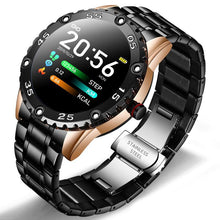 将图片加载到图库查看器，New Smart Watch For Men  With IP67 Waterproof Protecion and Heart Rate Fitness Tracker Pedometer For Android and IOS sistems Steel Band Sports Men Smart Watch
