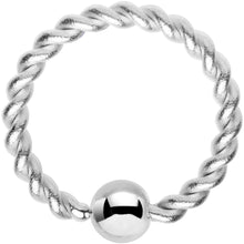Load image into Gallery viewer, 16G 5/16 Seriously Twisted BCR Captive Ring
