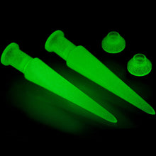 Load image into Gallery viewer, 2 in 1 Glow in Dark Interchangeable Screw Fit Plug and Taper Set
