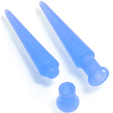 Load image into Gallery viewer, 2 in 1 Blue Glow in Dark Interchangeable Screw Fit Plug and Taper Set
