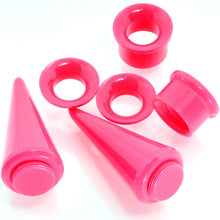 Load image into Gallery viewer, Pink 2 in 1 Interchangeable Screw Fit Plug and Taper Set
