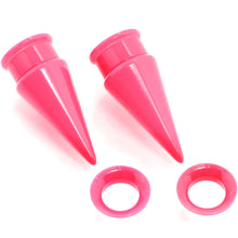 Load image into Gallery viewer, Pink 2 in 1 Interchangeable Screw Fit Plug and Taper Set
