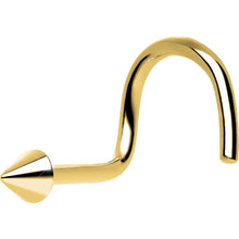 将图片加载到图库查看器，Solid 14K Yellow Gold CONE Nose Ring
