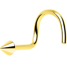 将图片加载到图库查看器，Solid 14K Yellow Gold CONE Nose Ring
