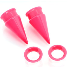 Load image into Gallery viewer, Pink 2 in 1 Interchangeable Screw Fit Plug and Taper Set
