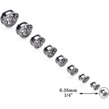Load image into Gallery viewer, Cosmic Sun and Moon Screw Fit Tunnel Plug Set 6mm to 25mm
