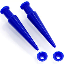 Load image into Gallery viewer, Blue 2 in 1 Interchangeable Screw Fit Plug and Taper Set
