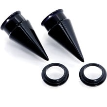 Load image into Gallery viewer, Black 2 in 1 Interchangeable Screw Fit Plug and Taper Set
