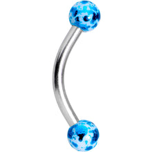 Load image into Gallery viewer, 5/16 Color Splash Curved Eyebrow Ring Set of 4
