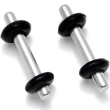 Load image into Gallery viewer, Stainless Steel Micro Straight Plug Set 14G to 8G
