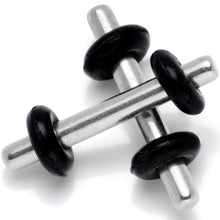 Load image into Gallery viewer, Stainless Steel Micro Straight Plug Set 14G to 8G

