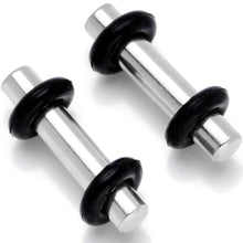 Load image into Gallery viewer, Stainless Steel Micro Straight Plug Set 14G to 8G

