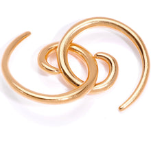 Load image into Gallery viewer, Rose Gold Tone Anodized Titanium Micro Spiral Taper Set 12G to 8G
