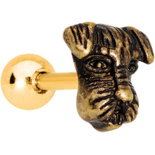 Load image into Gallery viewer, 16G 1/4 Your Best Friend Dog Tragus Cartilage Earring
