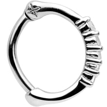 Load image into Gallery viewer, 16G 5/16 Clear Gem Curved Hinged Cartilage Clicker
