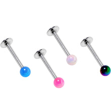 将图片加载到图库查看器，Multi Color Pearlescent Acrylic Ball Labret Monroe Tragus Set of 4
