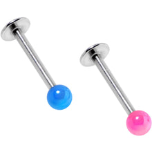 将图片加载到图库查看器，Multi Color Pearlescent Acrylic Ball Labret Monroe Tragus Set of 4
