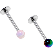 将图片加载到图库查看器，Multi Color Pearlescent Acrylic Ball Labret Monroe Tragus Set of 4
