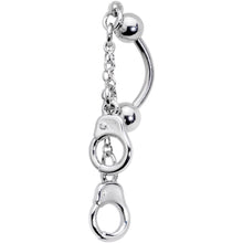 将图片加载到图库查看器，Chained Handcuffs Reversible Dangle Belly Ring
