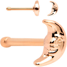 Load image into Gallery viewer, White Faux Opal Rose Gold PVD Out of This World Nose Bone 6 Pack Set
