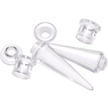 将图片加载到图库查看器，Clear 2 in 1 Interchangeable Screw Fit Plug and Taper Set
